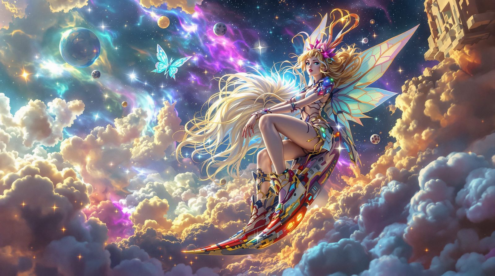 Fairy in Distant Galaxy on Rocket Skates