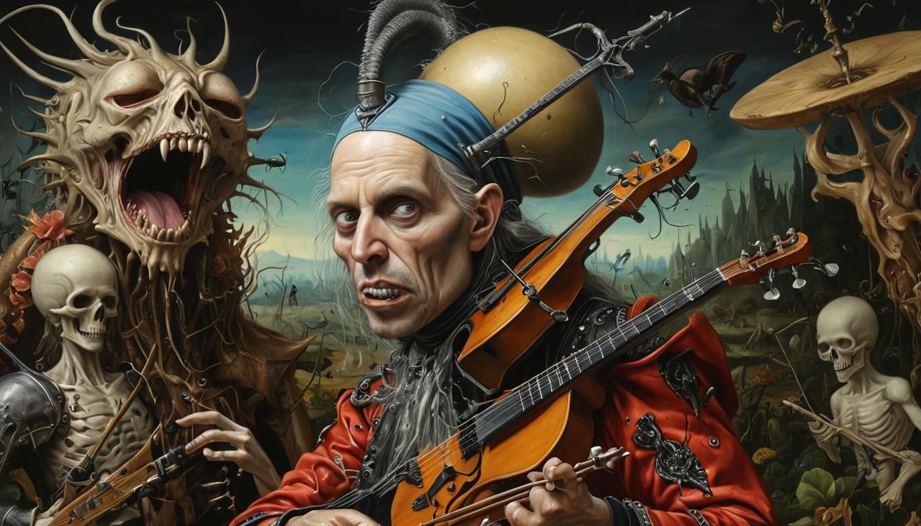 Epic Battle in Bosch's Garden of Earthly Delights