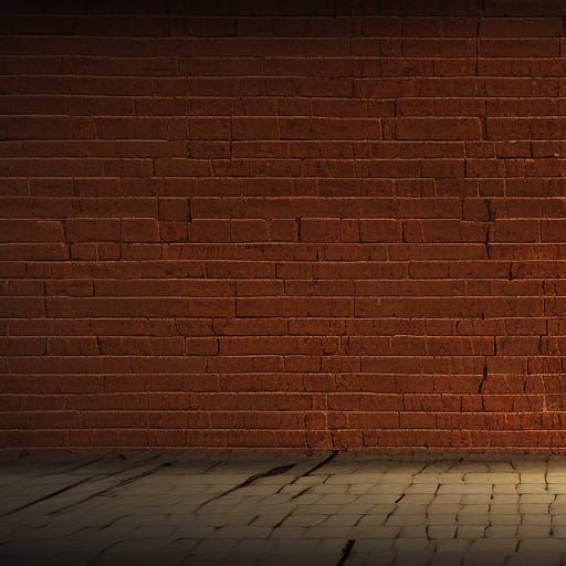 Detailed Brick Wall Matte Painting