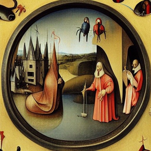 Intricate Renaissance Art Inspired by Bosch