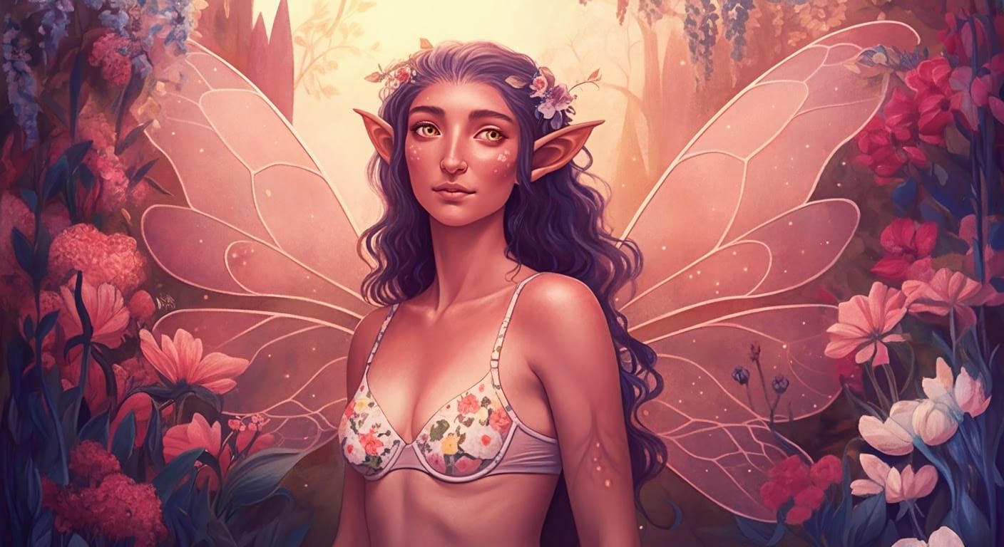 Fairy Kingdom Beauty in Whimsical Garden