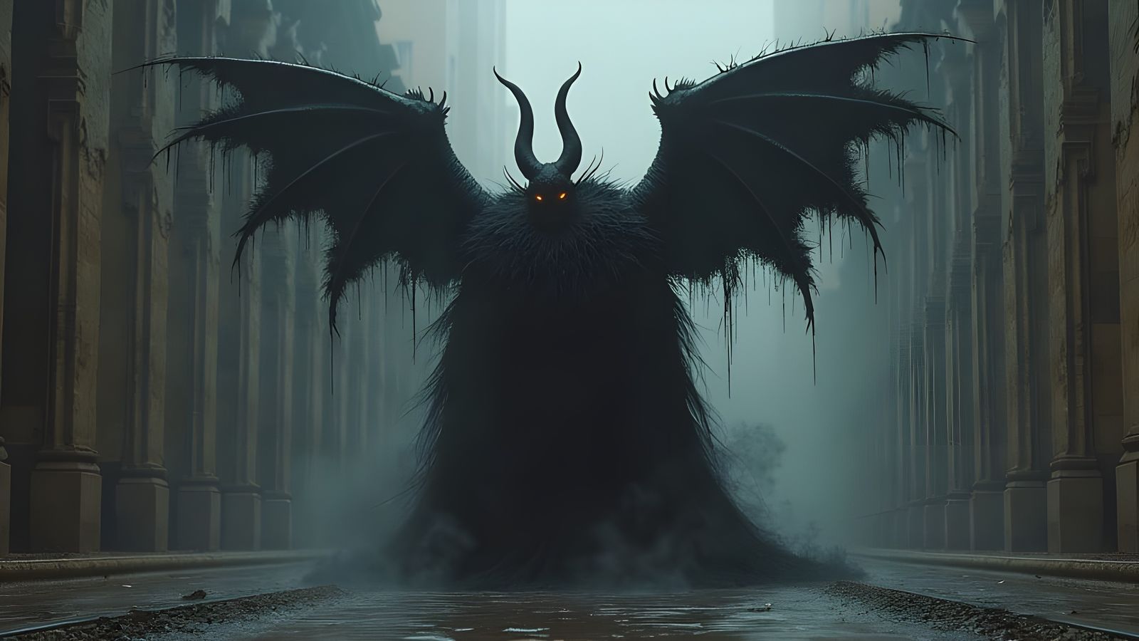 Ominous Demon Sloth Digital Art