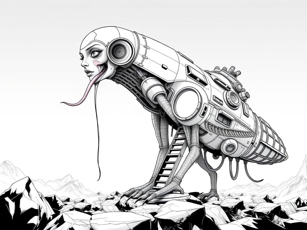 Enigmatic Spacecraft Goddess Awakens