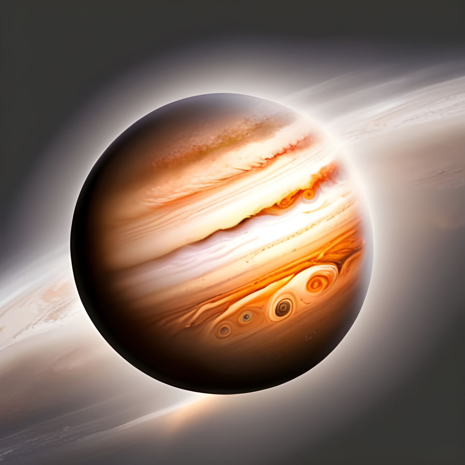 Jupiter from Space: A Digital Art Masterpiece