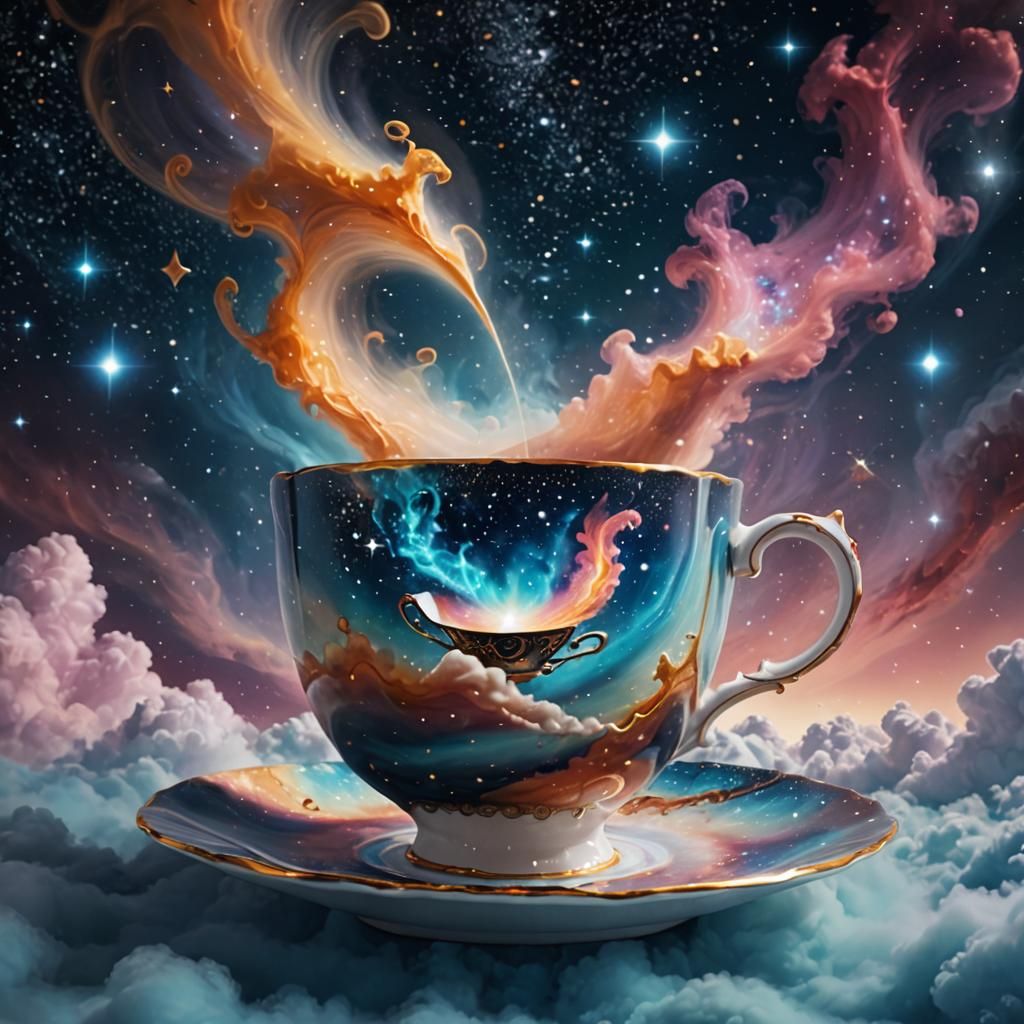 Universe in a Teacup: Surrealist Digital Art