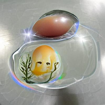 Transparent Egg Reveals the Meaning of Life