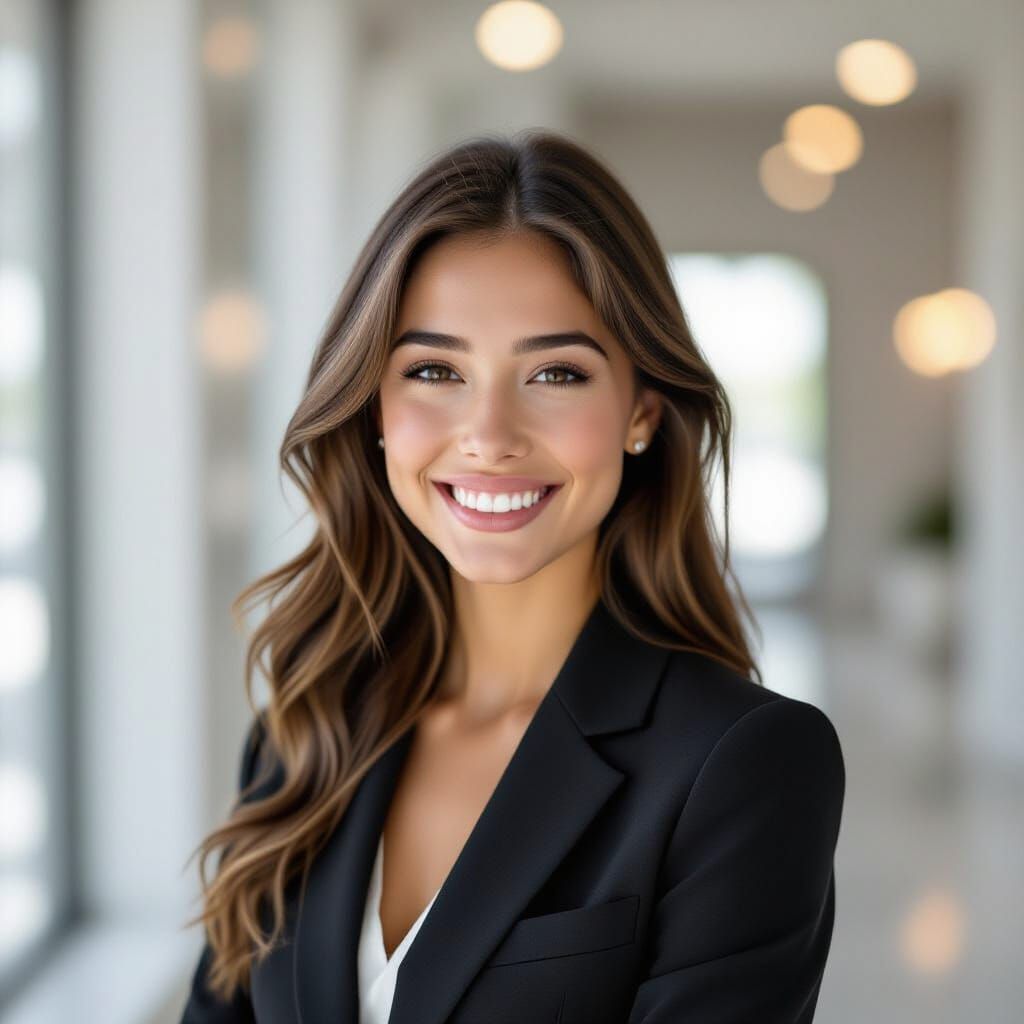 Striking Close-Up Portrait of Girl with Elegant Lighting