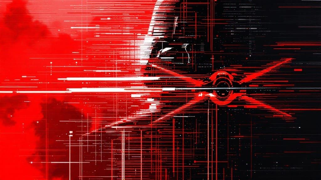 Glitching X-Wing in a Smoky Digital Battle