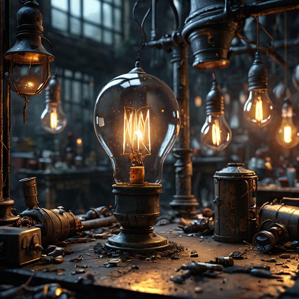 Post-Apocalyptic Candlelight in a Lightbulb