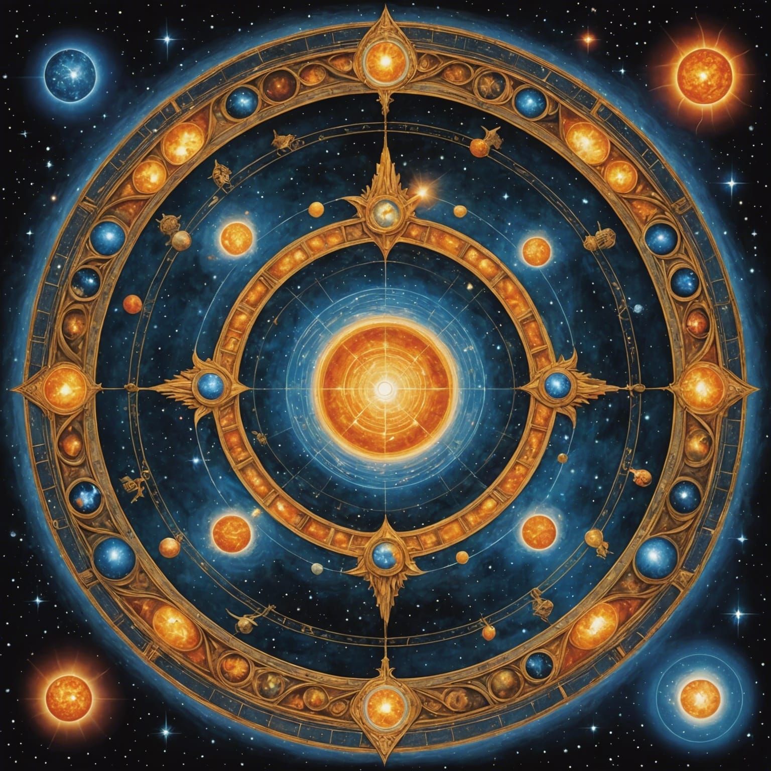 Cosmic Crystal Fantasy: A Sci-Fi Spiritual Creation