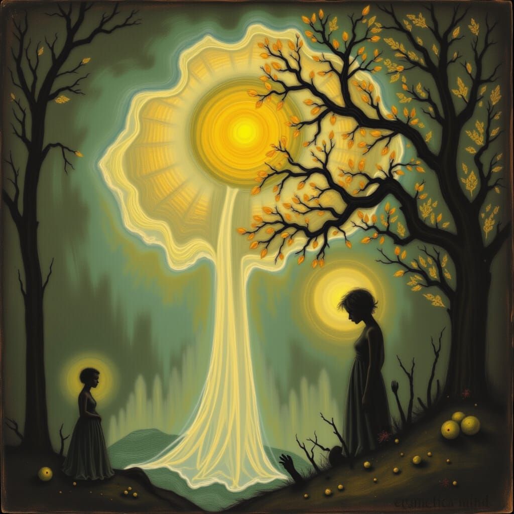 Hyperrealistic Fantasy Dryad in Enchanted Forest