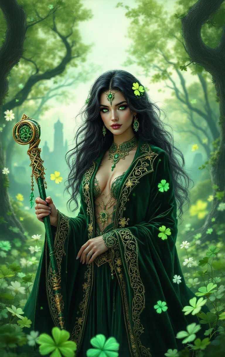 Emerald Goddess of Good Fortune