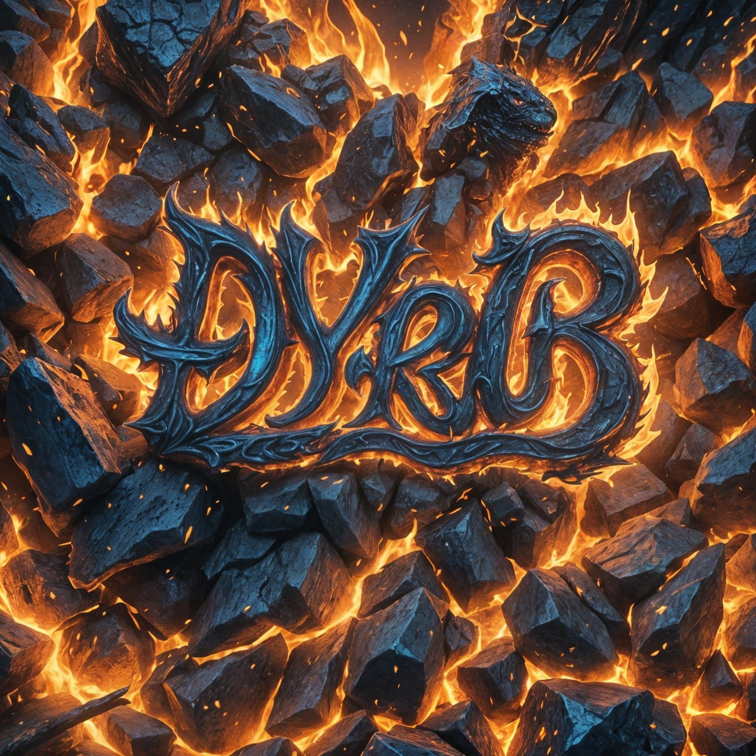 DYRN Verse in Fire and Snow: Hyperrealistic Art