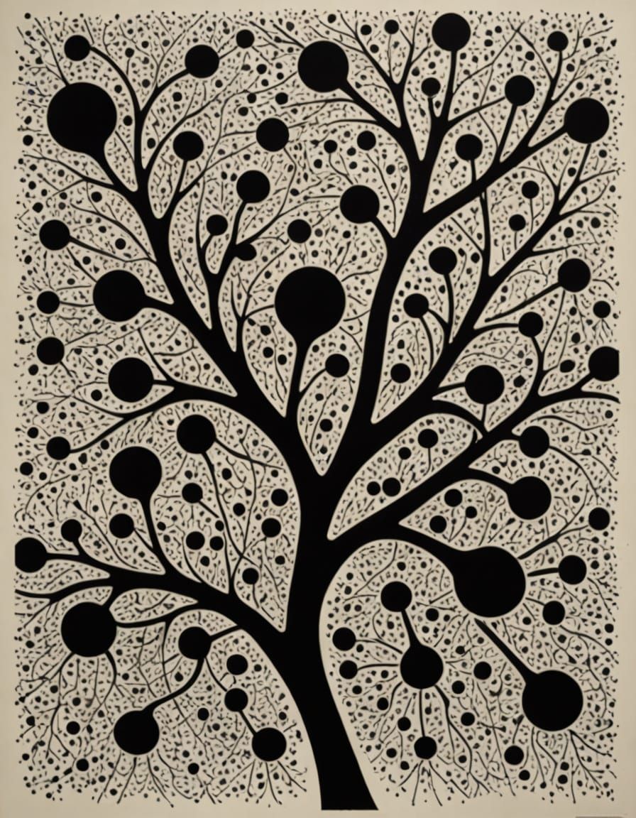 Abstract Growth Challenges as Pollock-Style Concrete Art