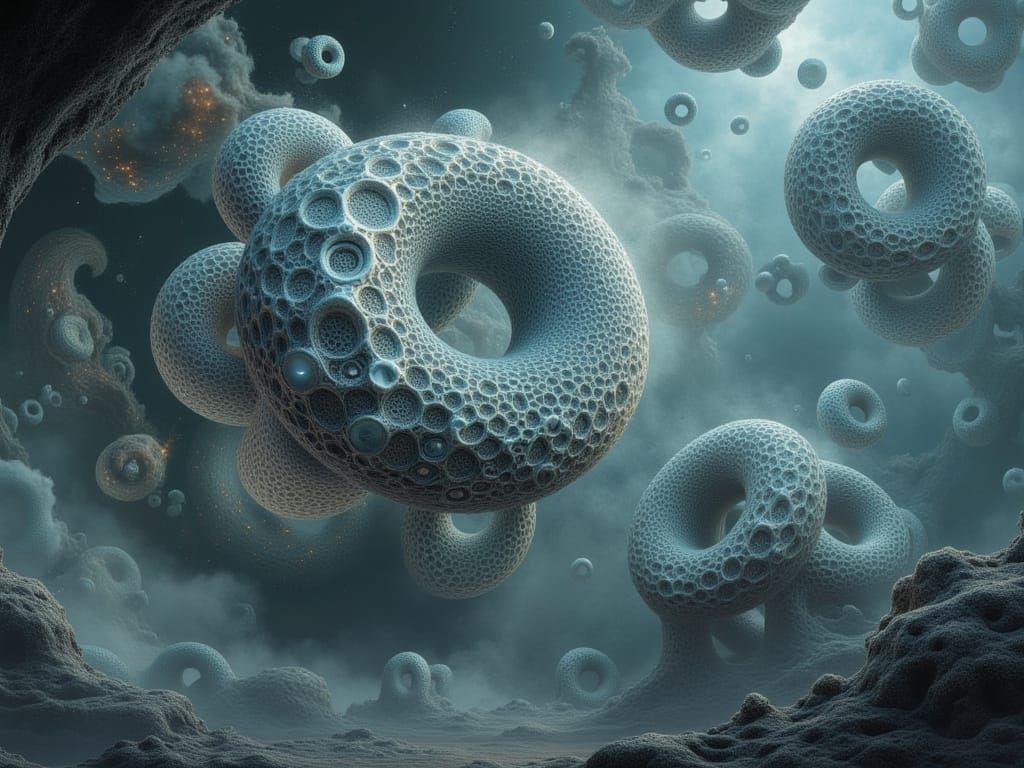 Surreal Cosmic Dance of Luminous Number Eights