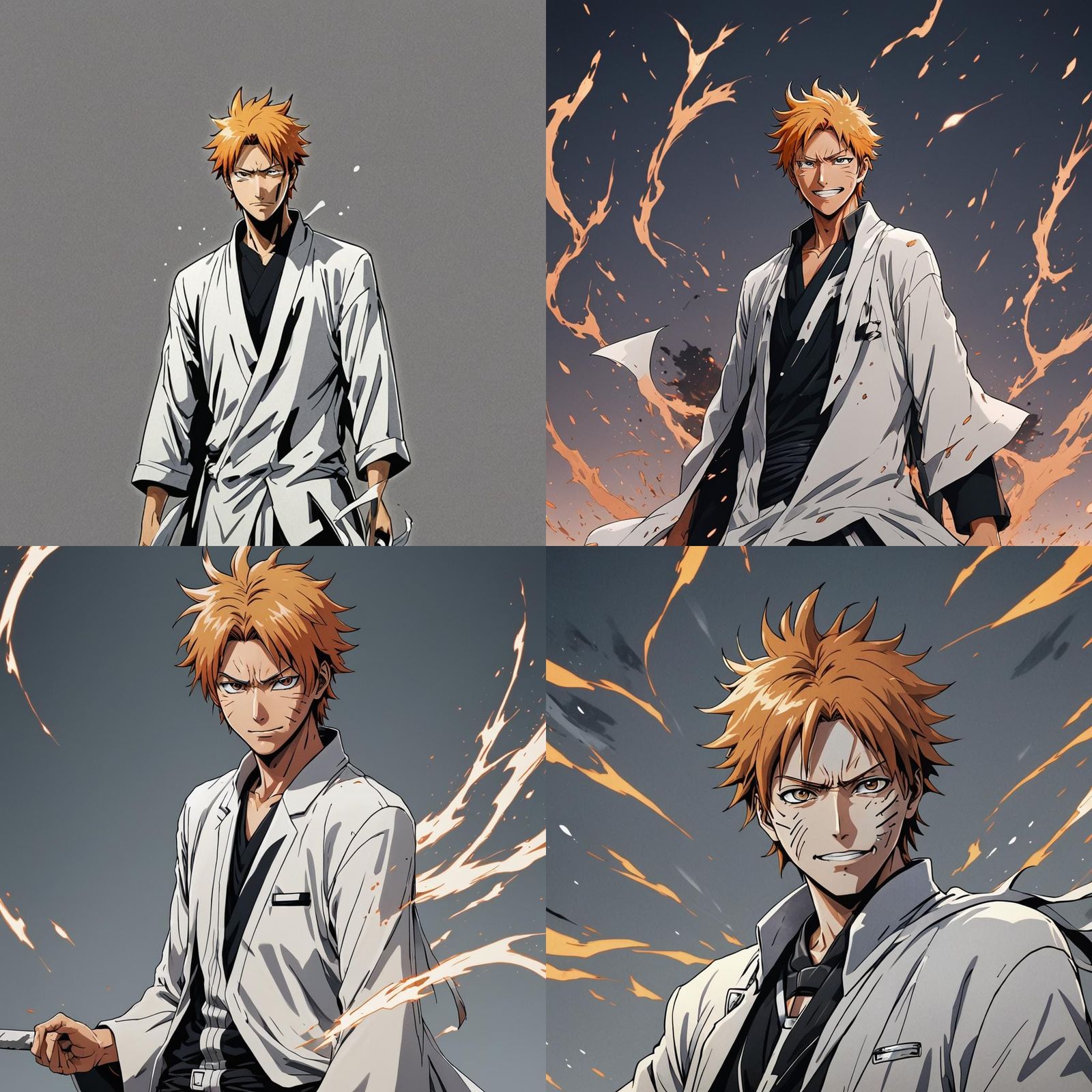 Happy Anime Character in Cel-Shaded Manga Style