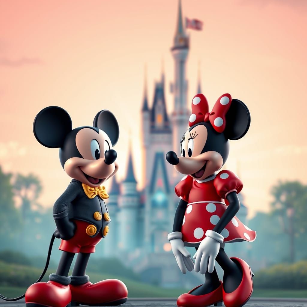 Mickey Mouse in Vibrant Clubhouse Scene