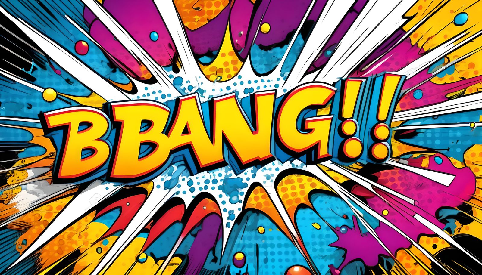 Onomatopoeia style BANG