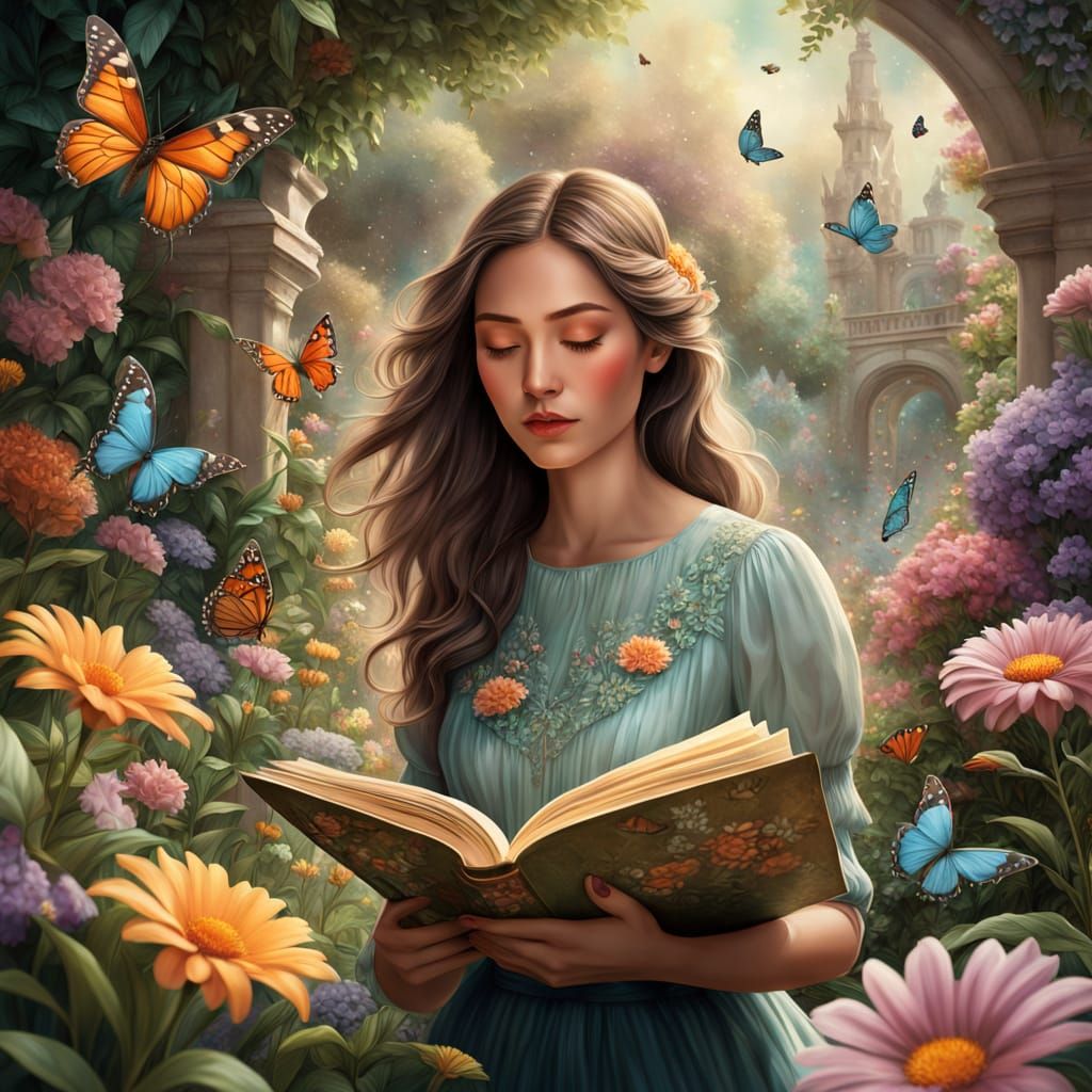 Whimsical Fantasy Scene in Dreamy, Vibrant Colors