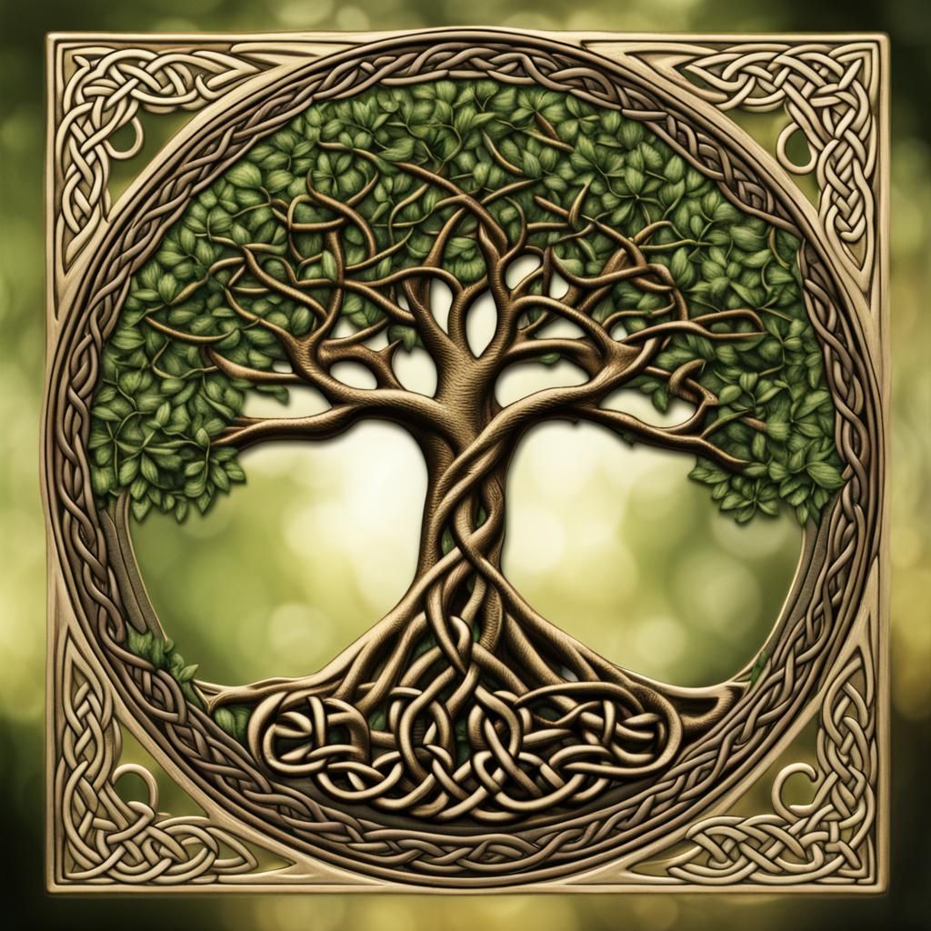 Celtic Tree of Life in Photorealistic Detail