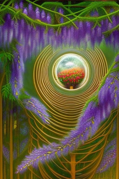 Wisteria-Woman Hybrid on Stargazing Platform