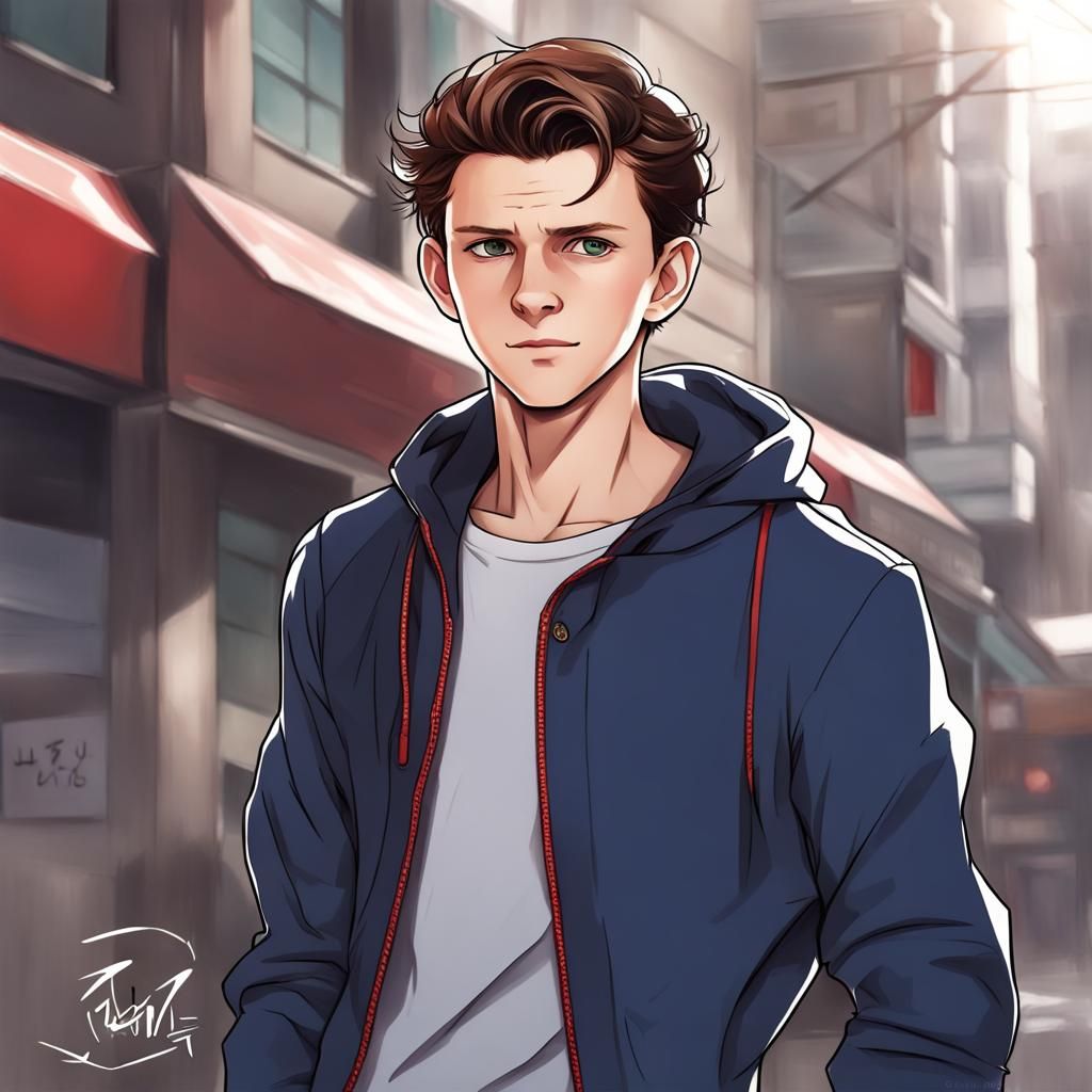 Anime Style Portrait of a Man