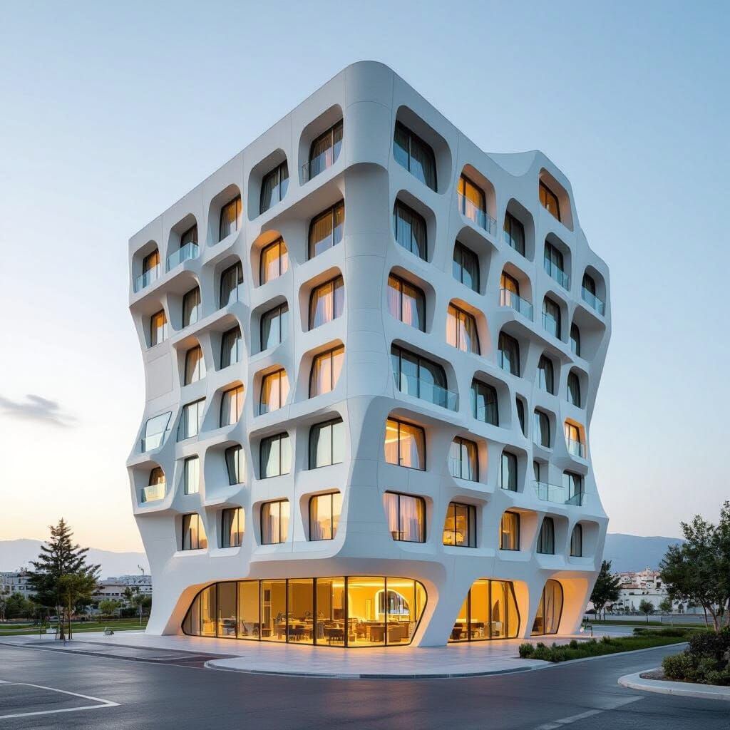 Innovative Hotel Design with Unique Architectural Shape