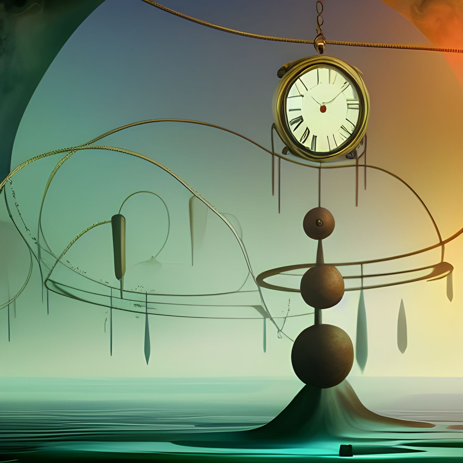 Surreal Melting Clocks Inspired by Salvador Dali