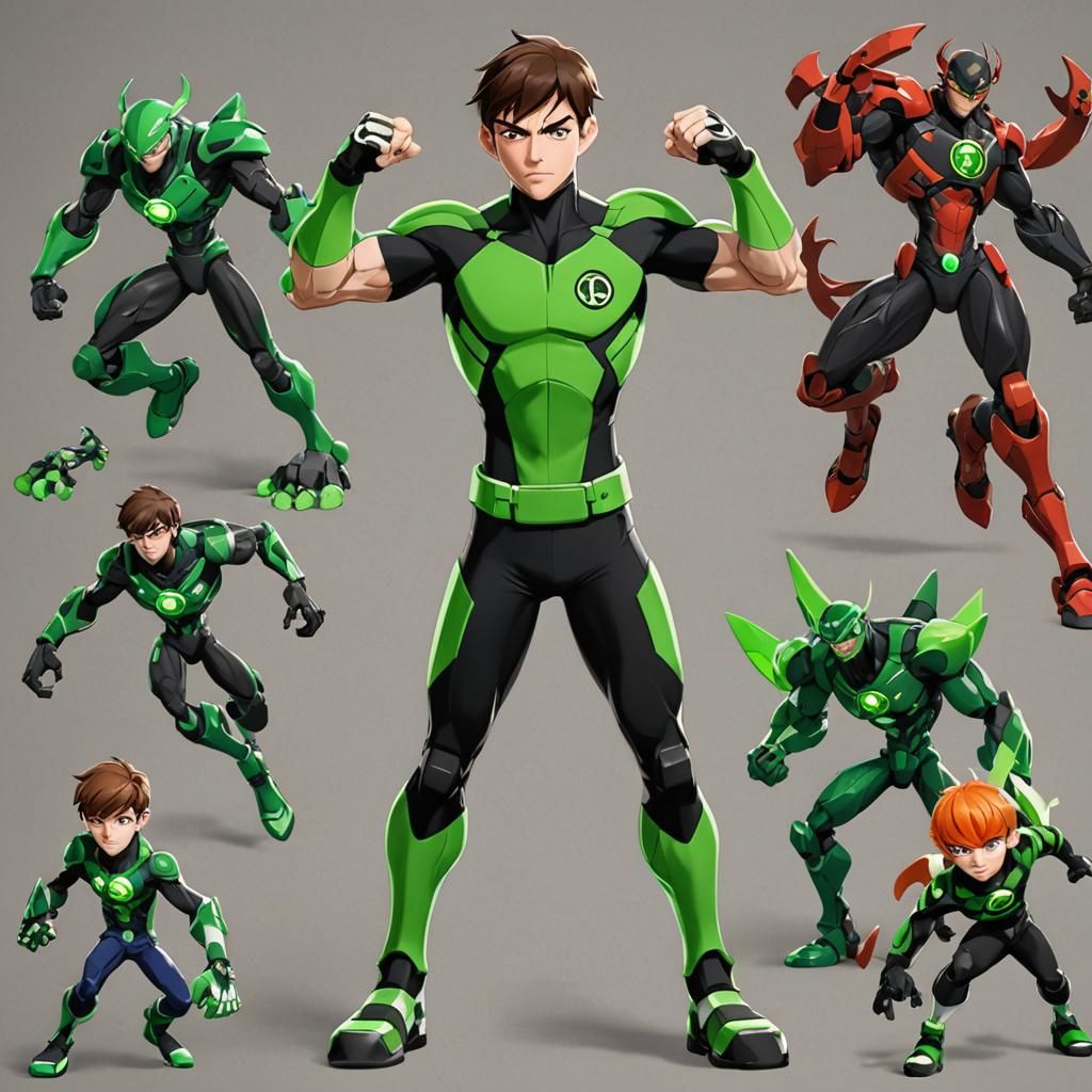 Ben 10 in Detailed 3D Anime Art