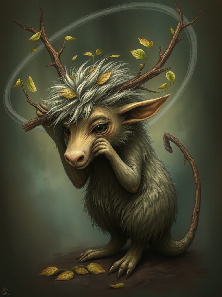 The Itchy Manitou in a Surrealist Dreamscape