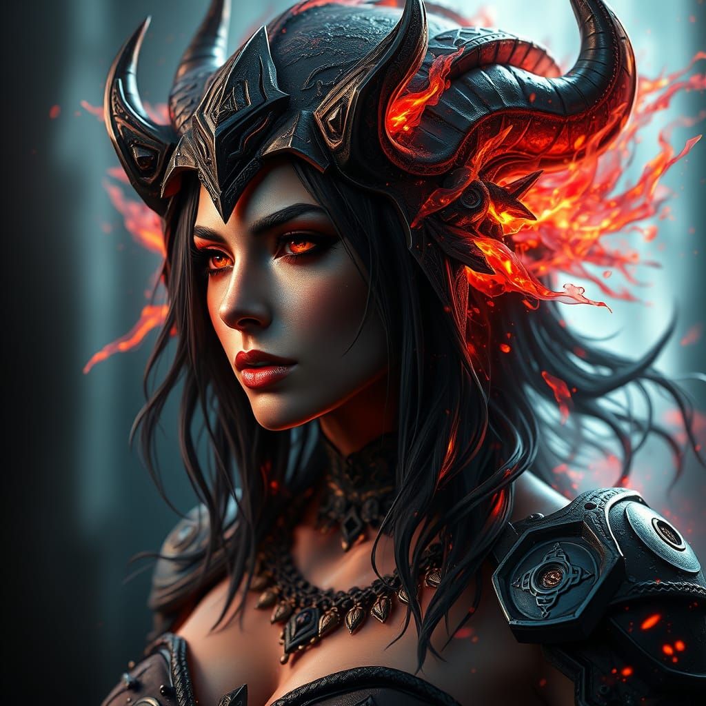 Detailed Portrait of a Chaos Witch