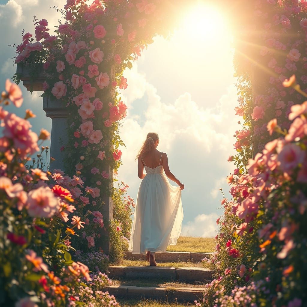 Magical Flower Portal to Ethereal Realm