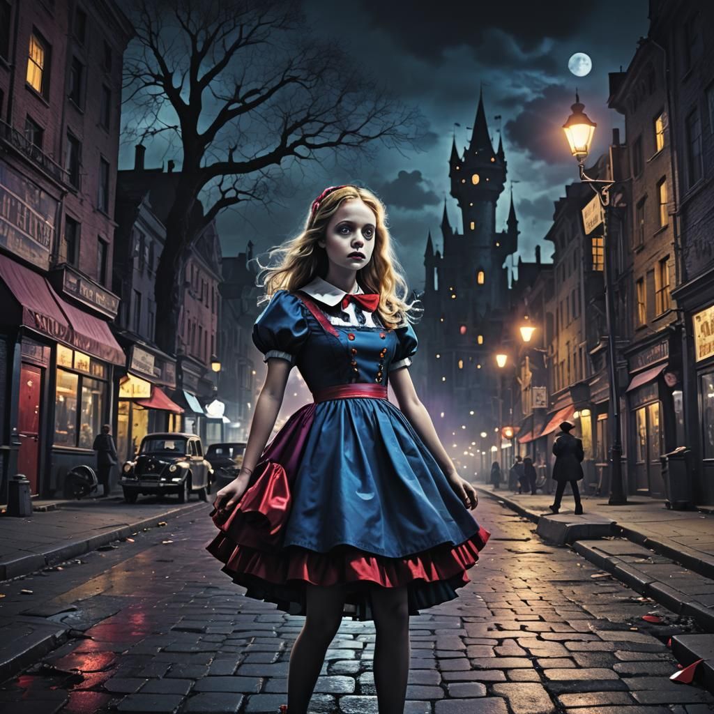 Film Noir Alice in Wonderland Surrealism