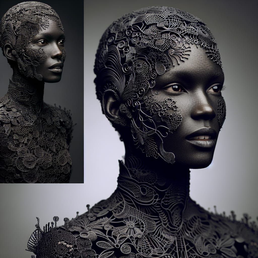 Lace Woman: A Hyper-Detailed Cinematic Film Still