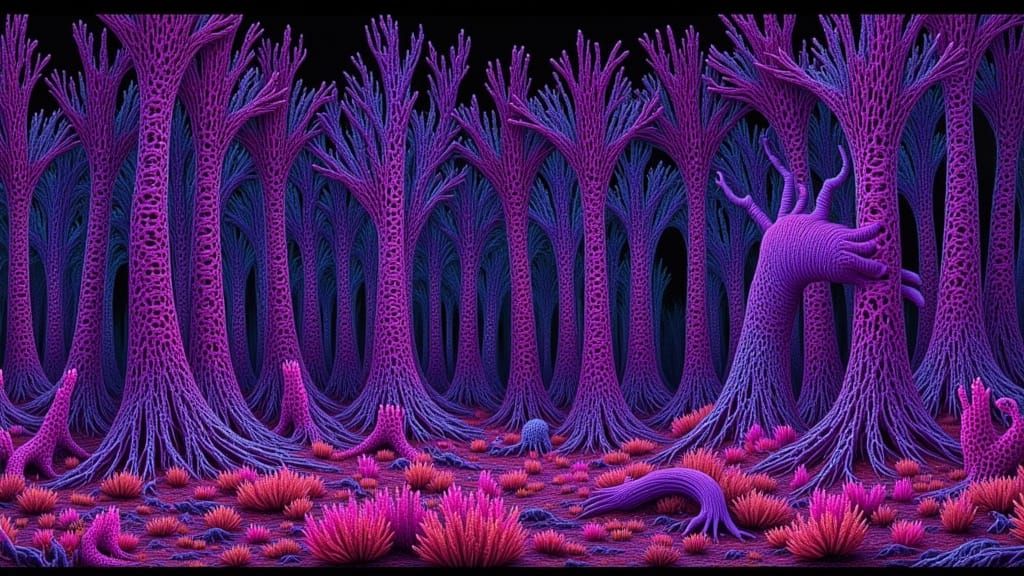 Alien Industrial Plant: Stroboscopic Depth Projection