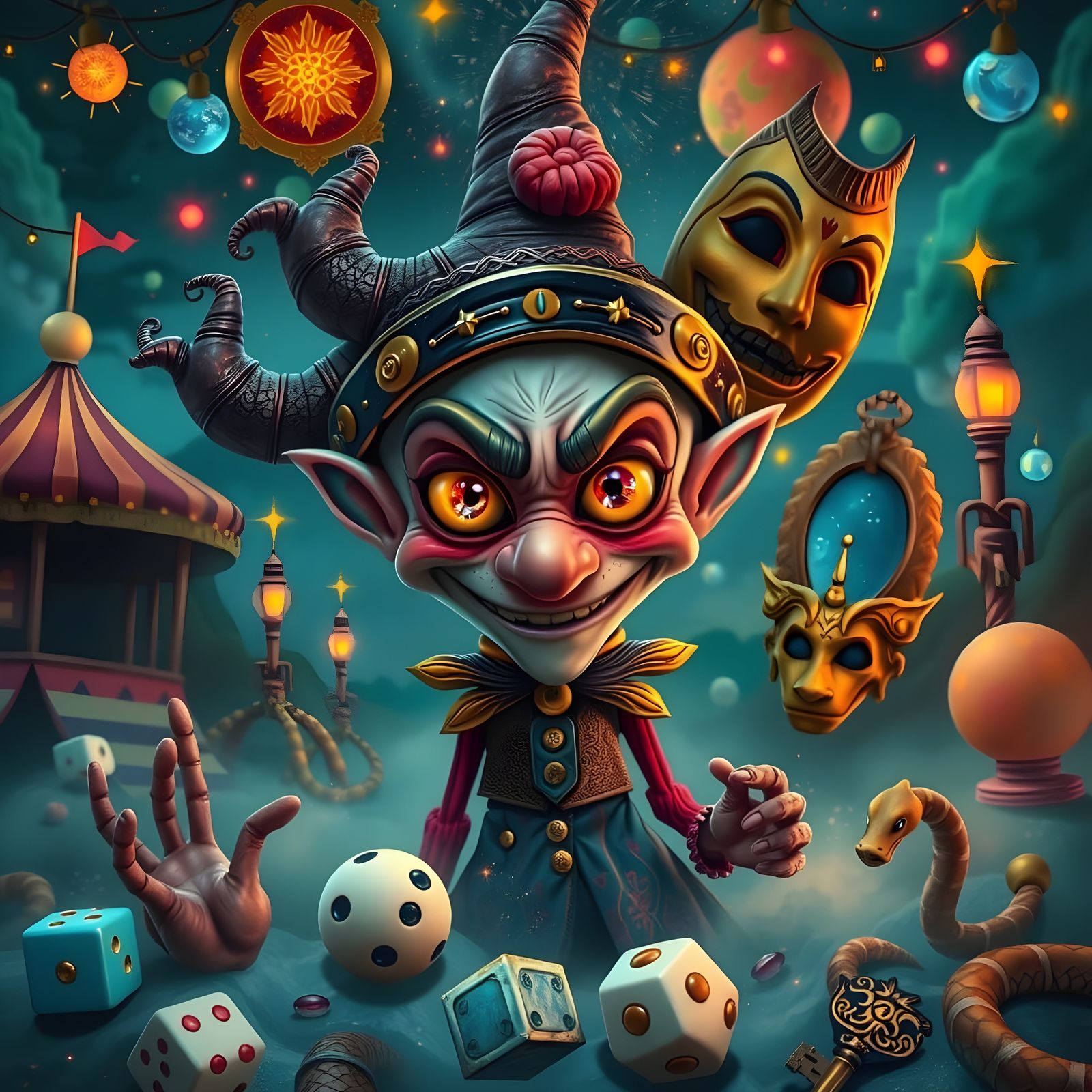 Trickster Archetype Portrait: Playful Disruption and Illumin...