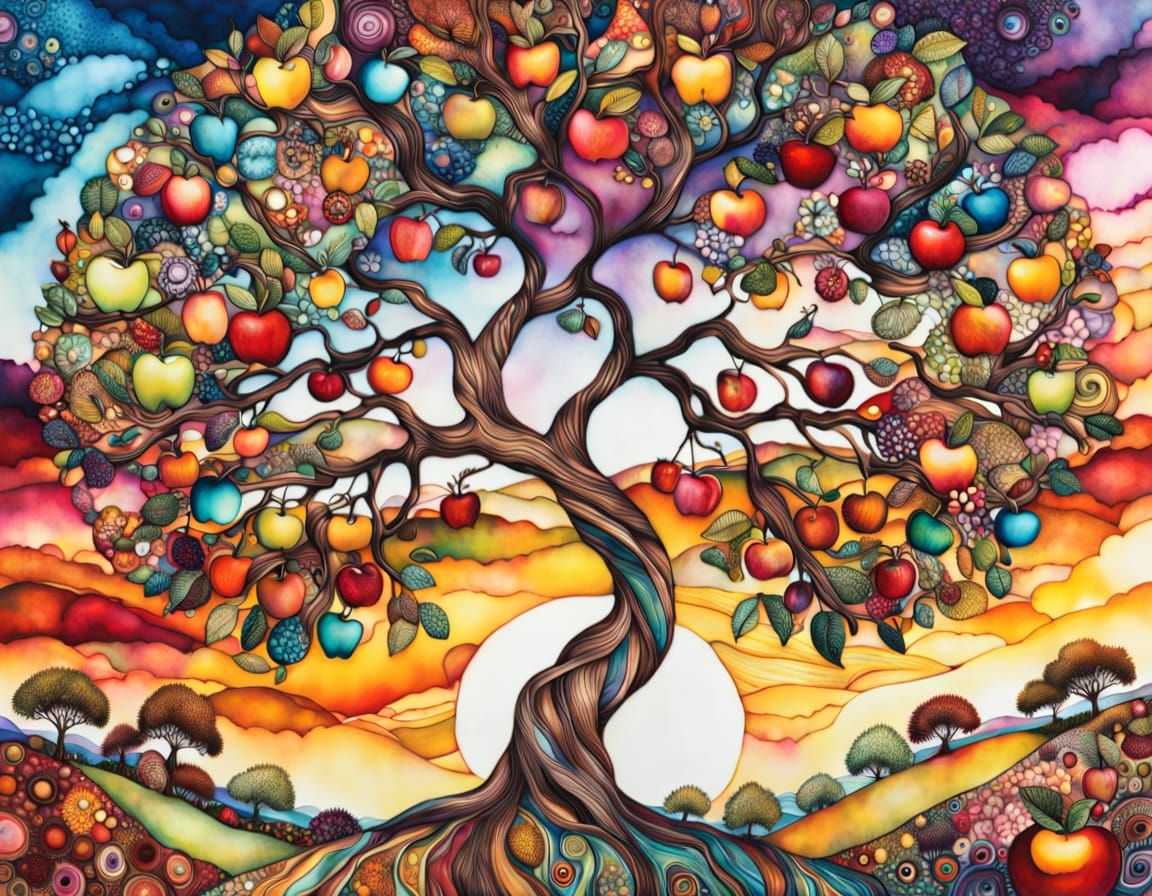 The Rainbow Apple Tree