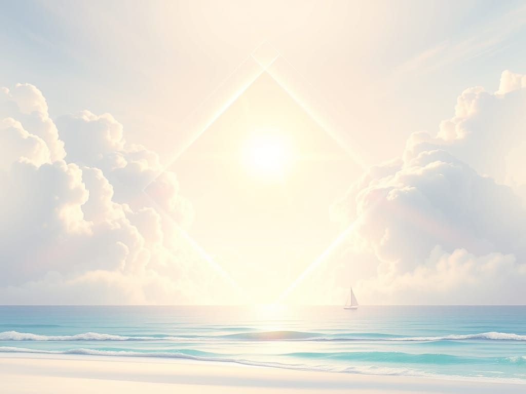 Heavenly Portal in Pastel Rainbow Hues