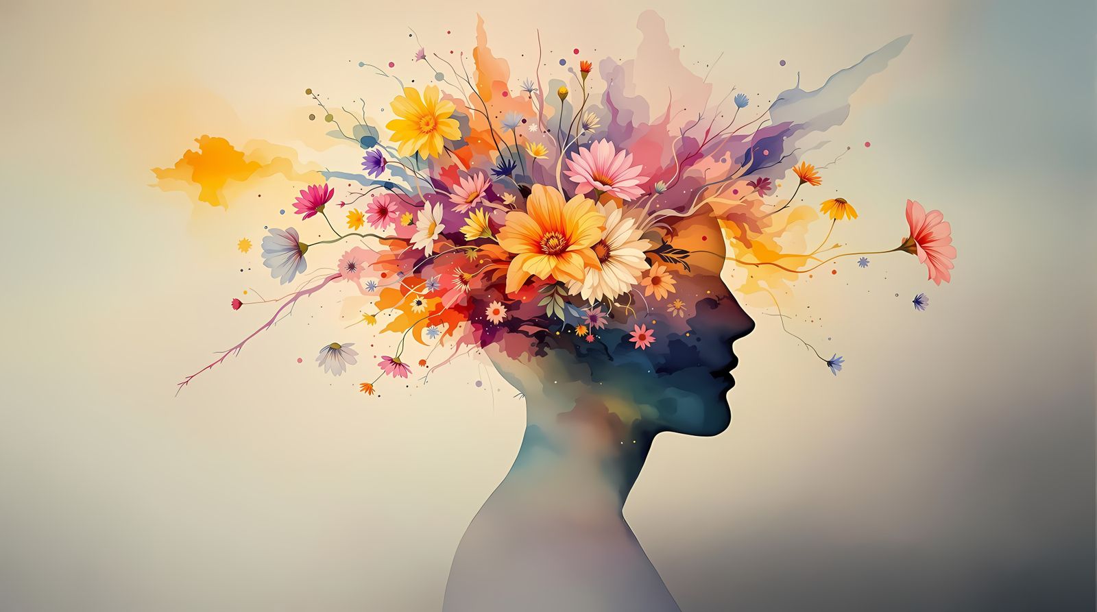 Mindful Explosion in Textured Oil Paint