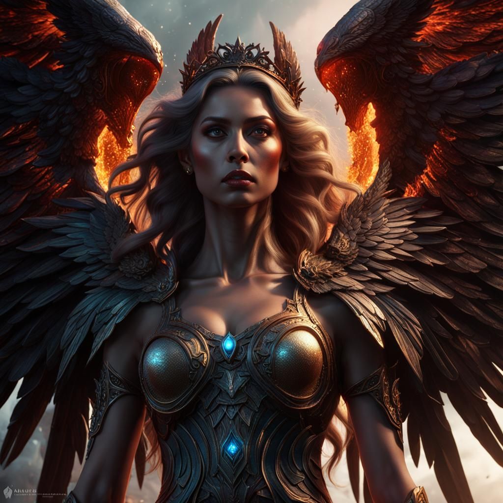 Fallen Angel Mastema: Angel of Disaster in Digital Art