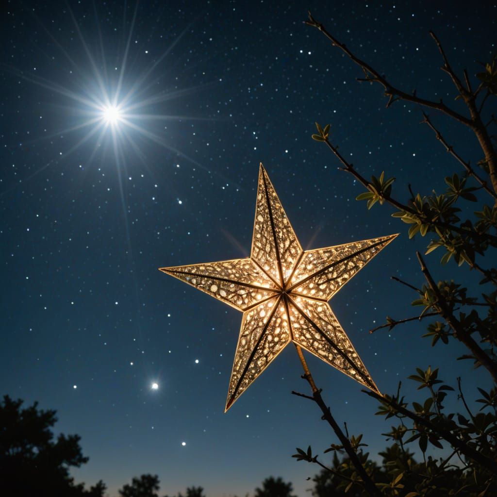 Sparkling Star in Bright Moonlight