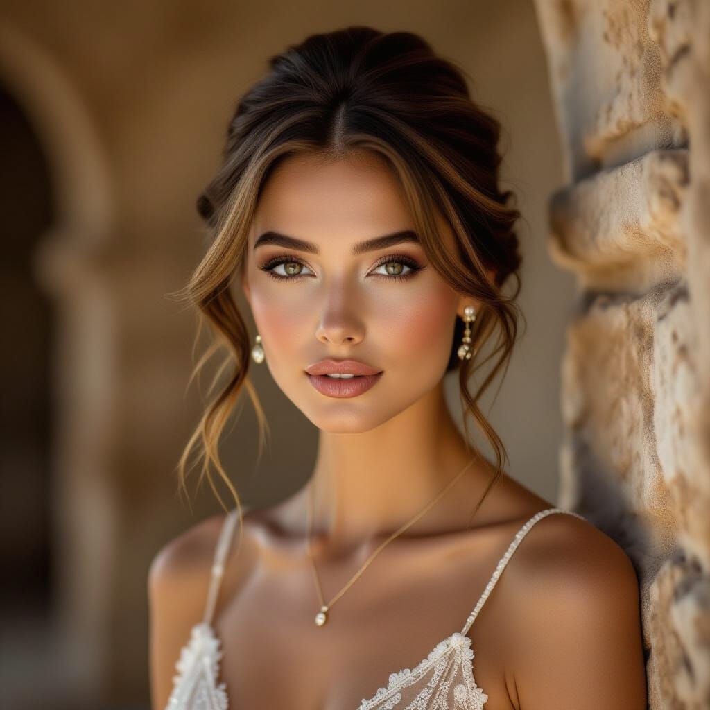 Elegant Woman in Rembrandt-Inspired Lighting