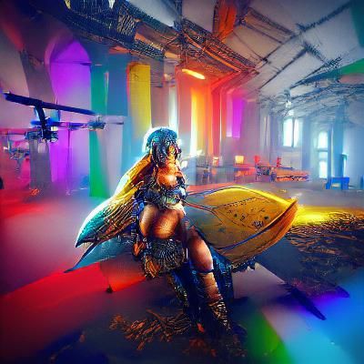 Valkyrie on a Train Platform