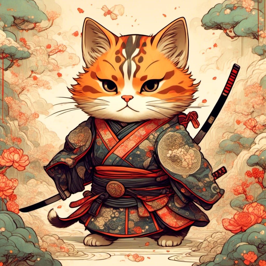 Samurai Cat