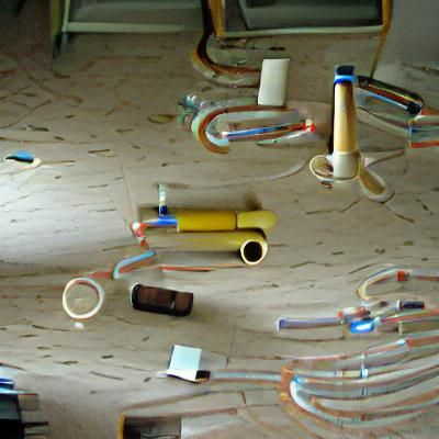 Interconnected Tubes Linking Objects in a Room