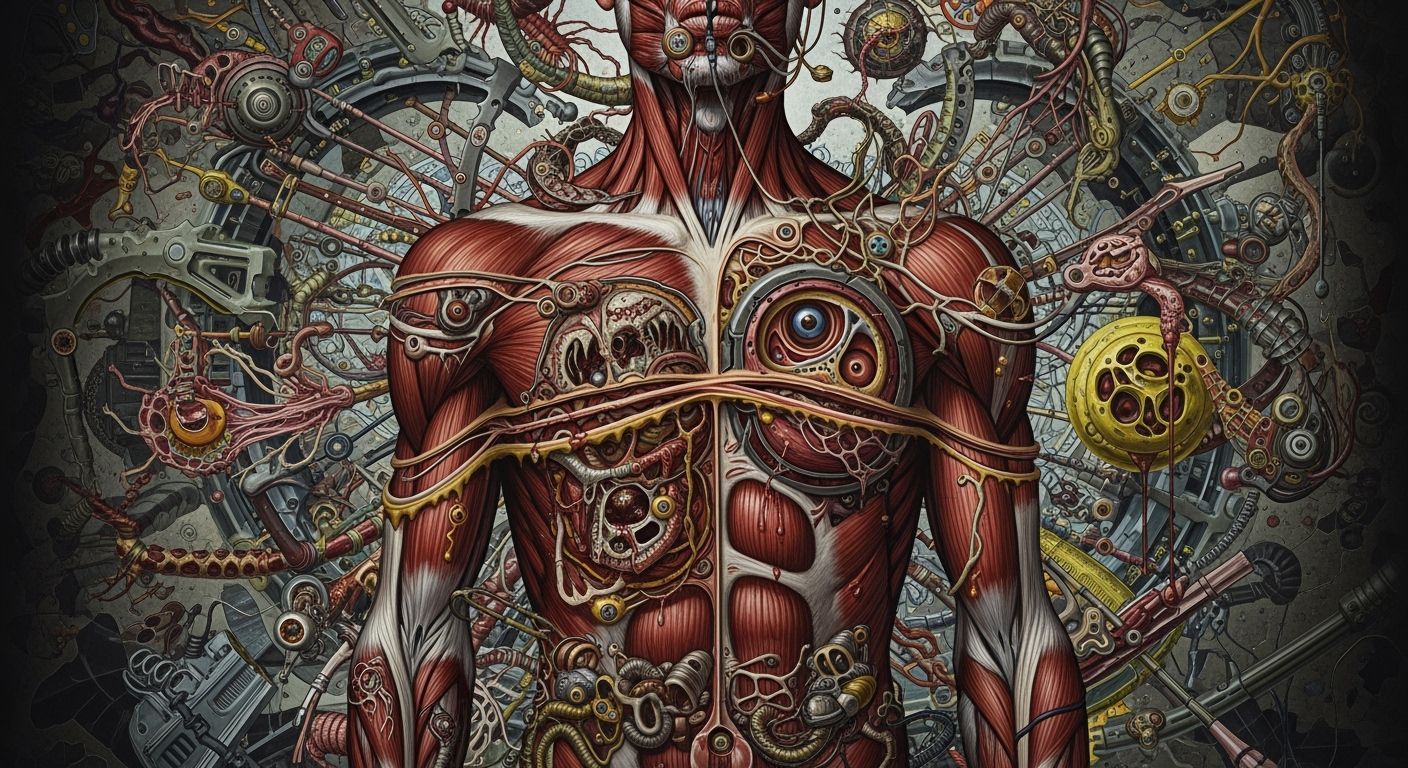 Disturbing Body Horror in Manga Style