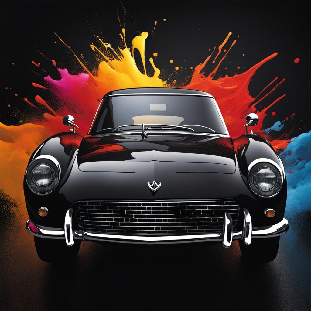 Hyperrealistic NG Cars Logo Splash Art