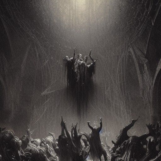 Apocalyptic Obliteration in Dark Fantasy Style