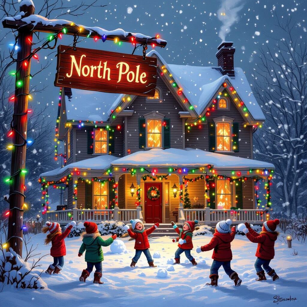 Christmas at the Abandoned North Pole House
