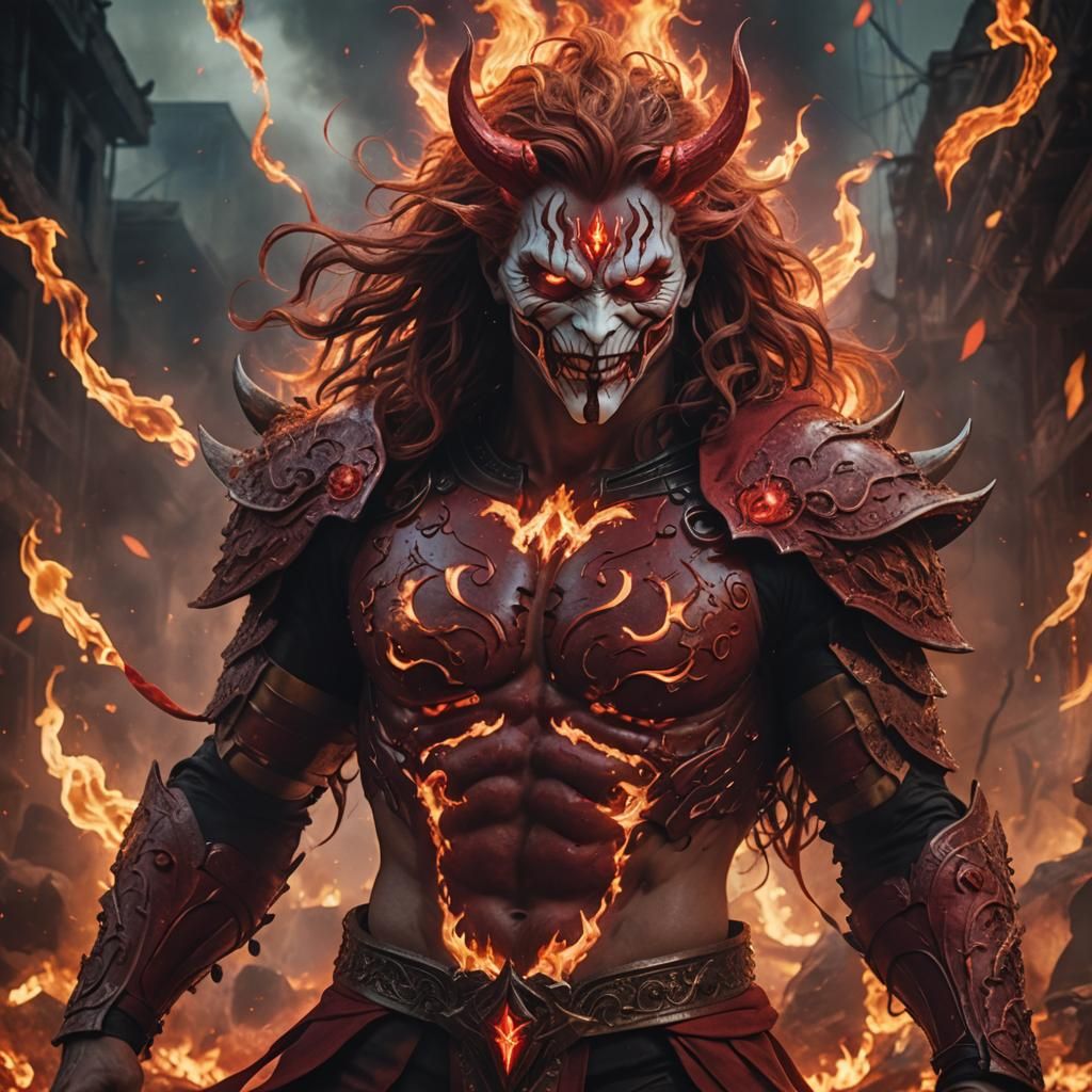 Kane, God of Destruction in Digital Matte Painting